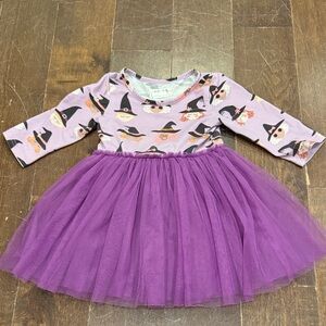 Taylor Joelle - Purple Tulle Witch Dress for Kids-Size 2